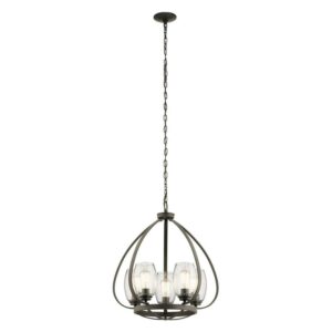 3 Light Mini Chandelier 21 Inches Tall By 17 Inches Wide-Olde Bronze Finish -Traditional Installation Kichler Lighting 44059Oz