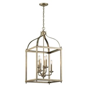 42568NI-Kichler Lighting-Larkin - 6 Light X-Large Cage Foyer with Traditional Design-36.25 inches tall by 18 inches wide-Brushed Nickel Finish