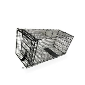 42" Humane Way Foldable Metal Live Animal Trap - 42" x 16" x 18" - 2 Door