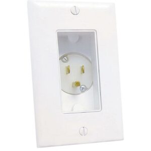 Midlite Decor Recessed Power Inlet - White 4642-W