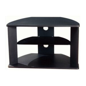 4D Concepts Corner TV Cart (Black)-Finish:Black