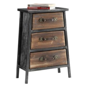 4D Concepts Urban Collection 3 Drawer Chest With Black And Grey Finish 148017