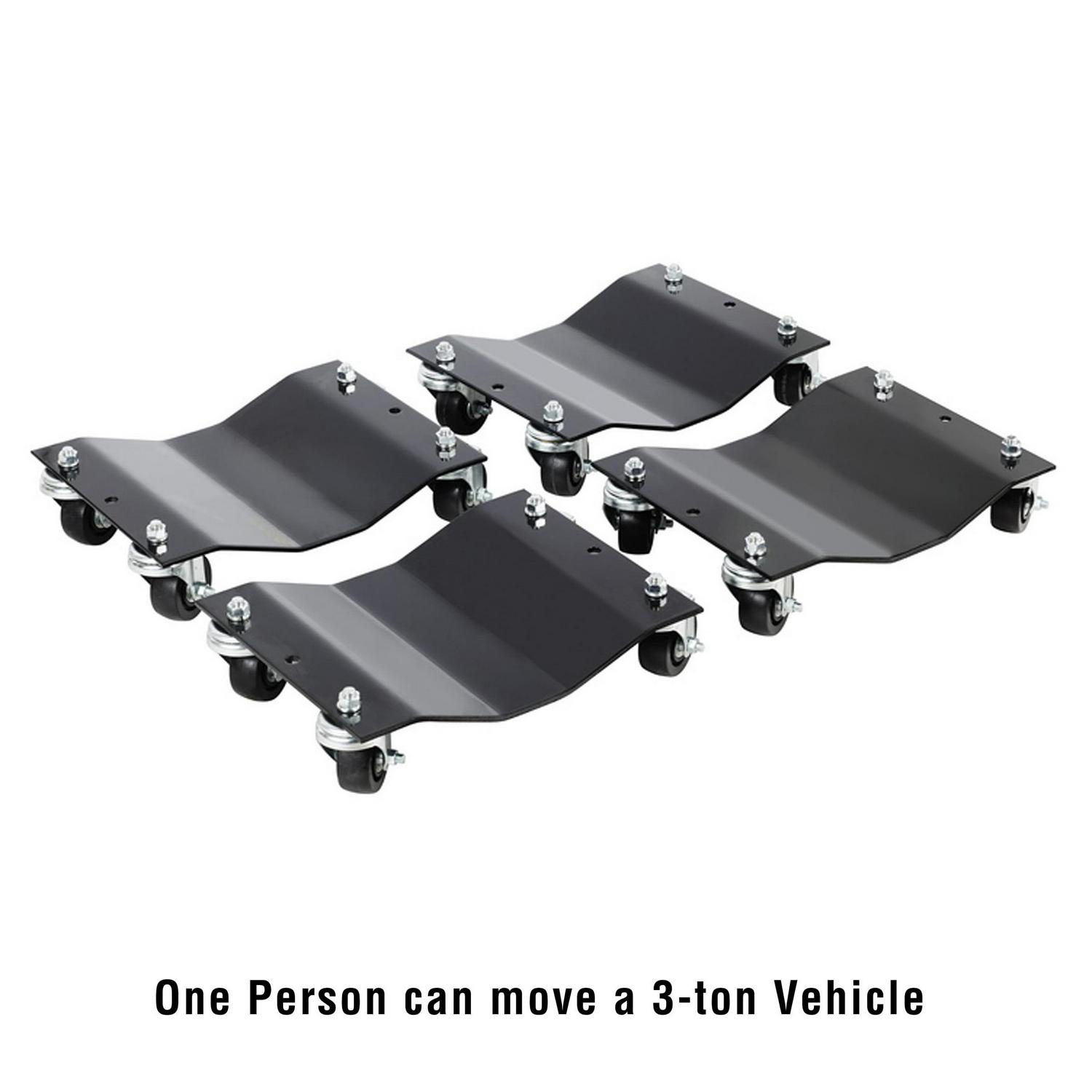 Pentagon Tools 16x12 inch Car Wheel Dolly Set of 4, 6000lb Capacity - Image 2