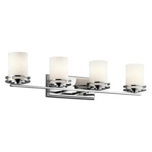 5079CH-Kichler Lighting-Hendrik - 4 light Bath Fixture - with Soft Contemporary inspirations - 7.75 inches tall by 33.75 inches wide-Chrome Finish