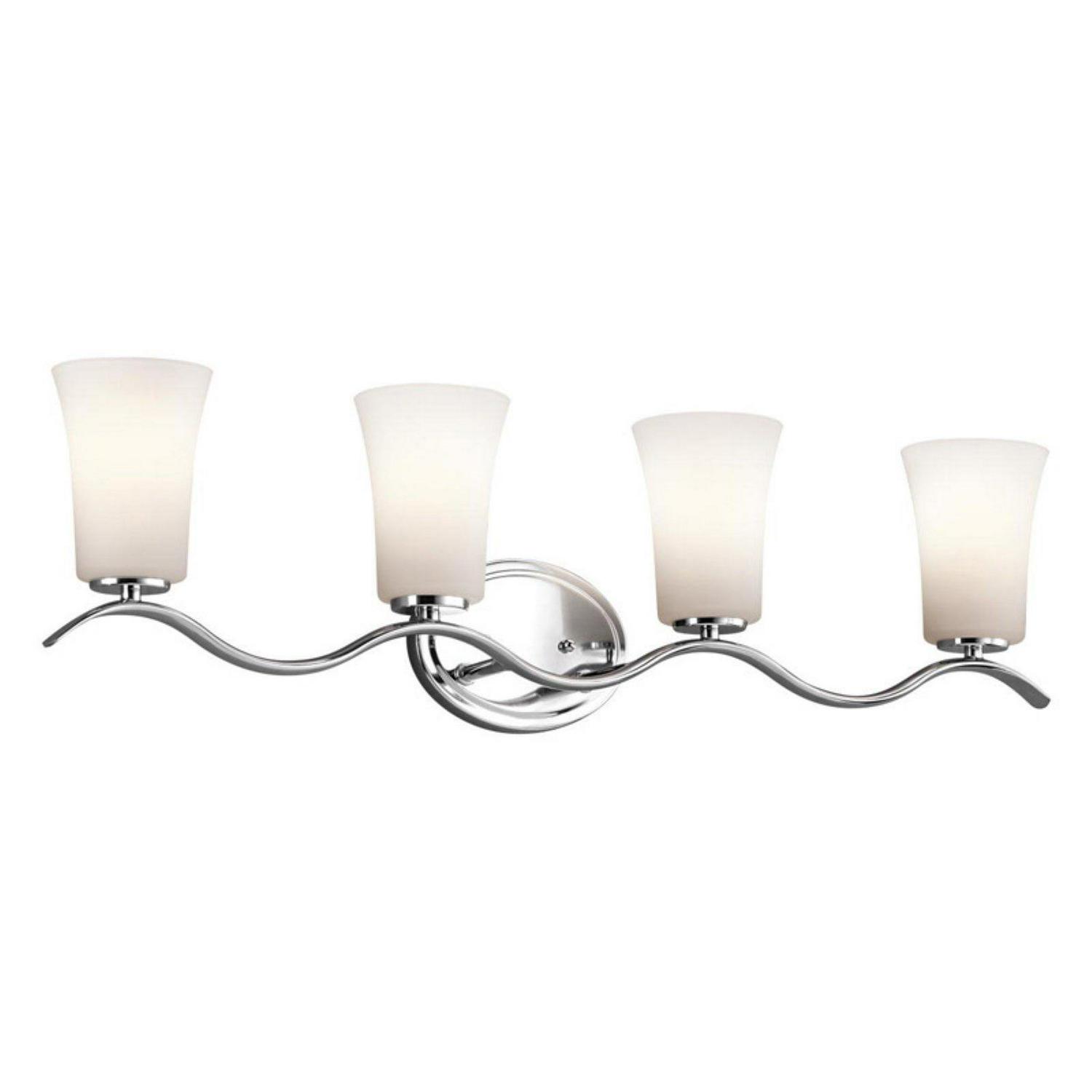 4 Light Bath Vanity Approved For Damp Locations With Transitional Inspirations 32.25 Inches Wide-Olde Bronze Finish-Incandescent Lamping Type Kichler - Image 2