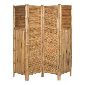 4 Panel Bamboo Screen Middle Diagonal