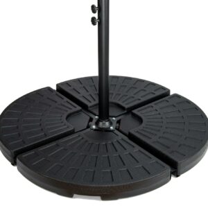 4-Piece Set Cantilever Umbrella Base Water Weights for Offset Umbrellas by Trademark Innovations