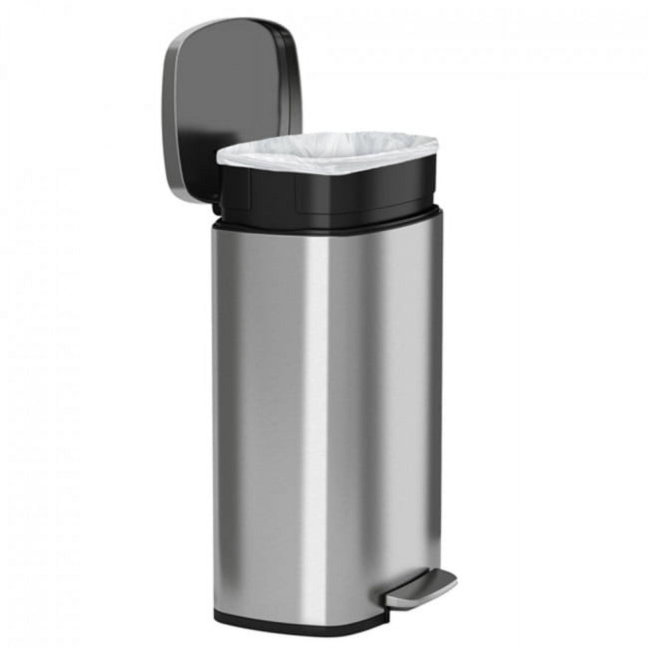 50 Liter SoftStep Stainless Steel Kitchen Trash Can - Image 2