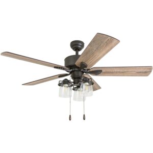 52" Prominence Home River Run Aged Bronze Ceiling Fan