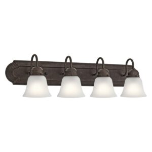 5338TZS-Kichler Lighting-4 Light Bath Vanity Approved for Damp Locations - with Traditional inspirations - 8 inches tall by 30 inches wide-Tannery