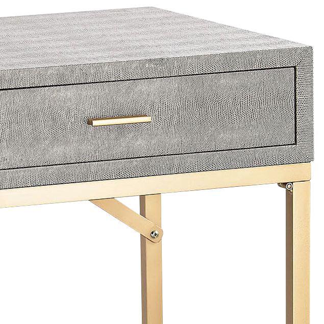 3169-022-Elk Home-Sands Point - Transitional Style w/ Luxe/Glam inspirations - Metal and Wood Desk - 32 Inches tall 42 Inches wide - Image 3