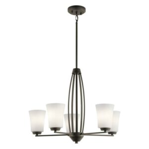 44051OZ Kichler Lighting Tao - 5 light Medium Chandelier - 20.75 inches tall by 25.25 inches wide-Olde Bronze Finish -Traditional Installation