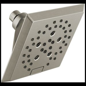 5-Spray H2OkineticÃÃÂ® Angular Modern Raincan Shower Head in Stainless 52664-SS