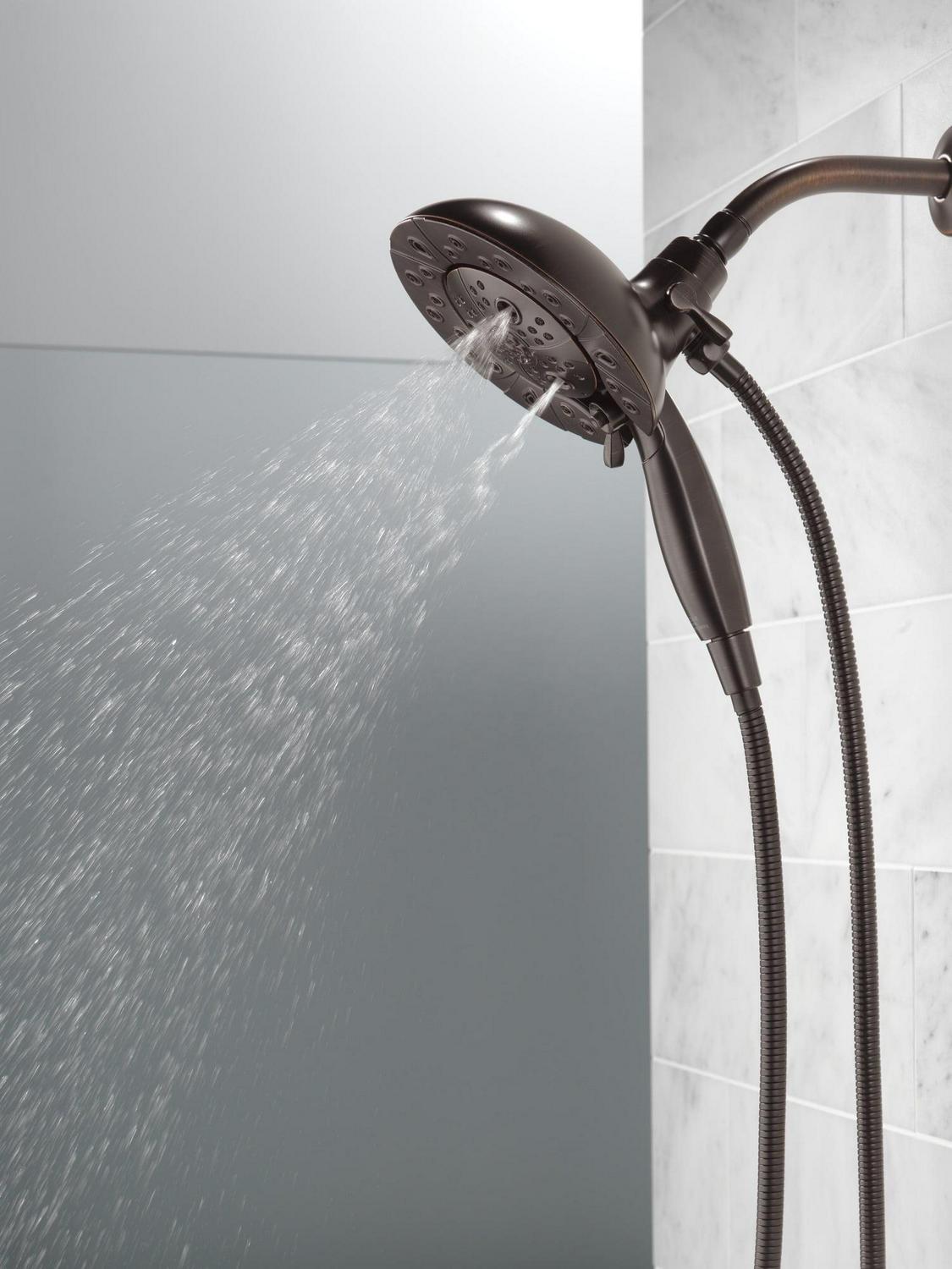 5-Spray H2Okinetic® In2ition® Two-in-One Shower in Venetian Bronze 58480-RB-PK - Image 11