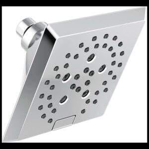5-Spray H2Okinetic® Angular Modern Raincan Shower Head in Chrome 52664