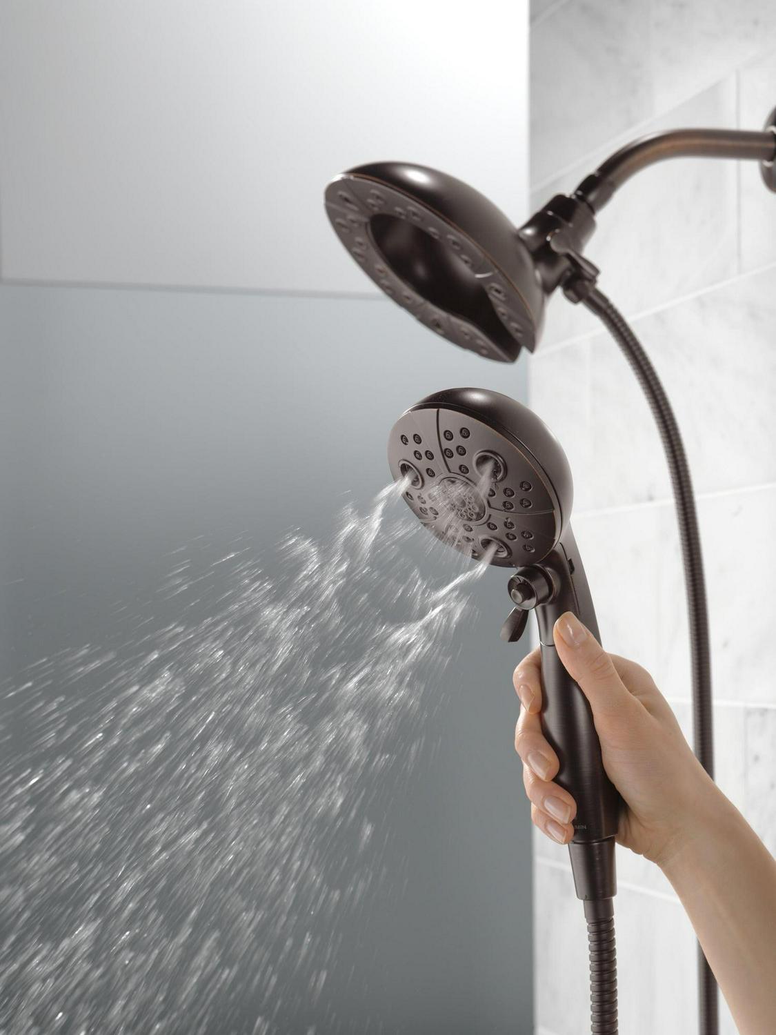 5-Spray H2Okinetic® In2ition® Two-in-One Shower in Venetian Bronze 58480-RB-PK - Image 3