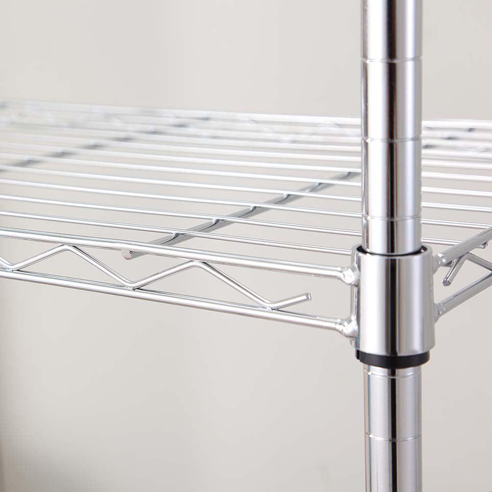 5 tier chrome utility wire shelving unit 18x36x72in - Image 9