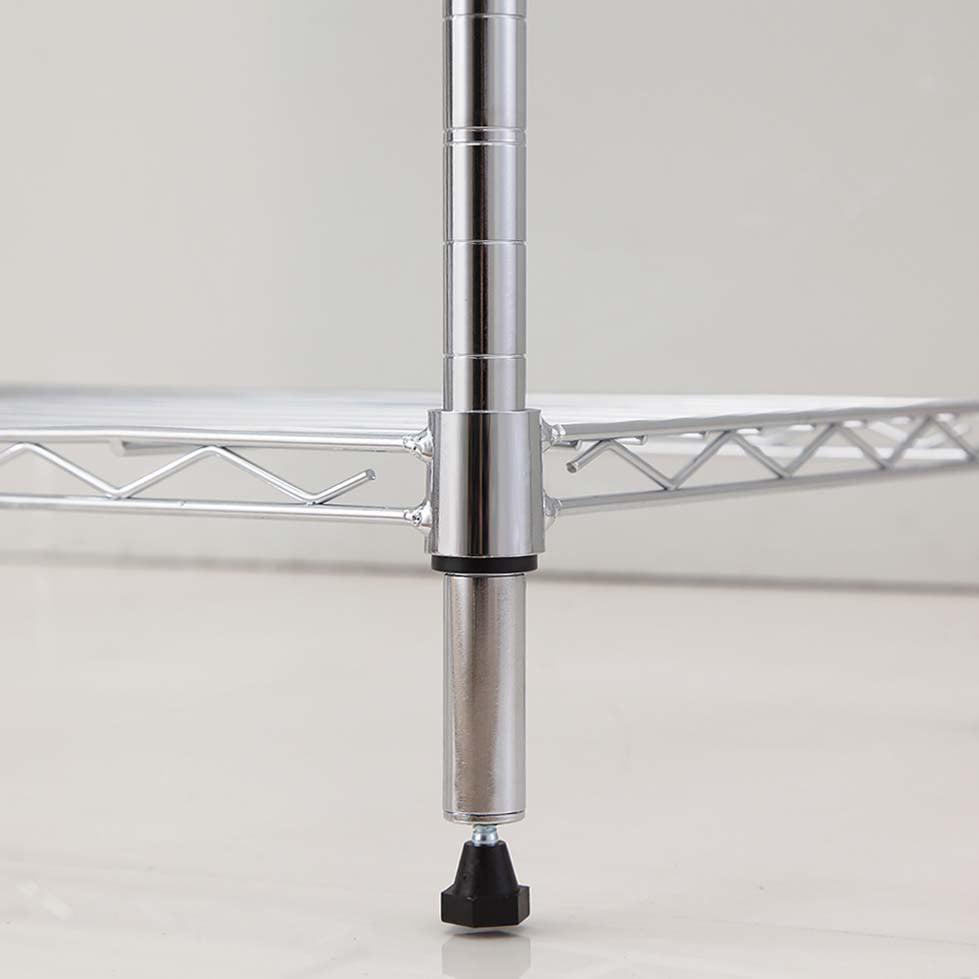 5 tier chrome utility wire shelving unit 18x36x72in - Image 10