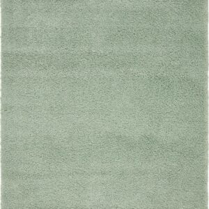 Unique Loom Solo Collection Area Rug - Calabasas (5' 3" x 7' 7" Rectangle Sea Salt Blue/Light Blue)