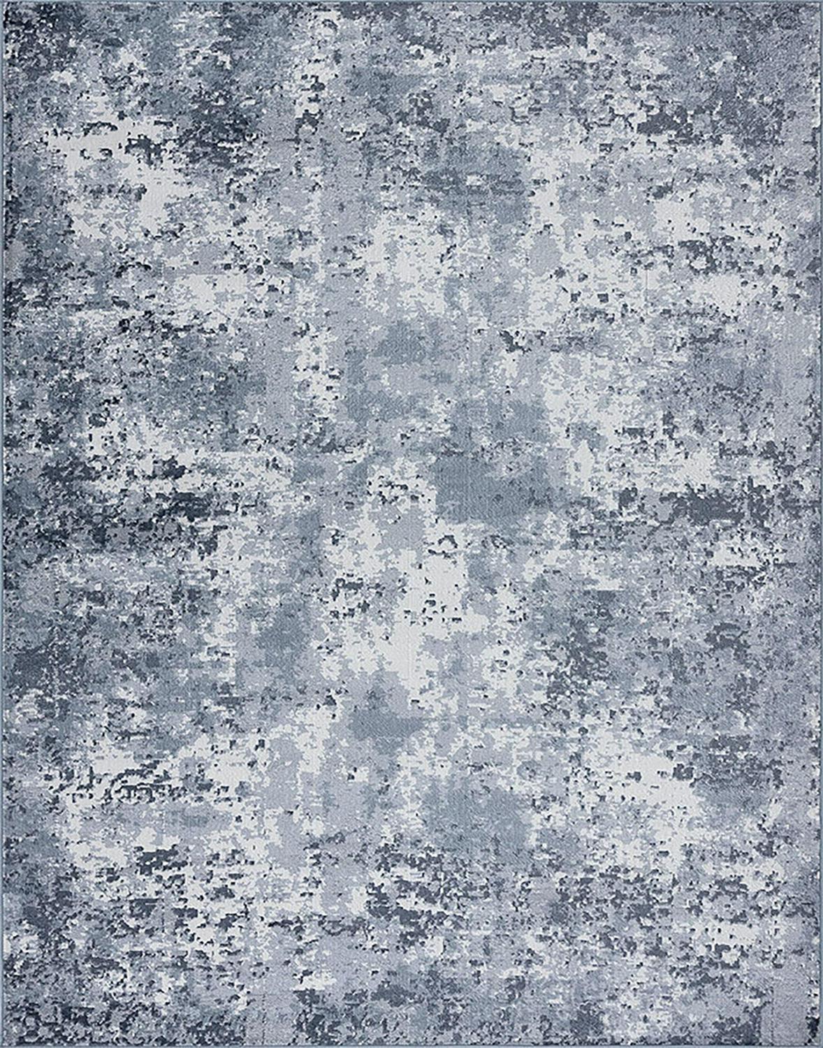 Bliss Rugs Modern Contemporary Abstract Area Rug, Indoor Rugs for Living Room, Dining Room, Bedroom | Gray, 5' x 7' (5'3''x7'3'') - Image 2