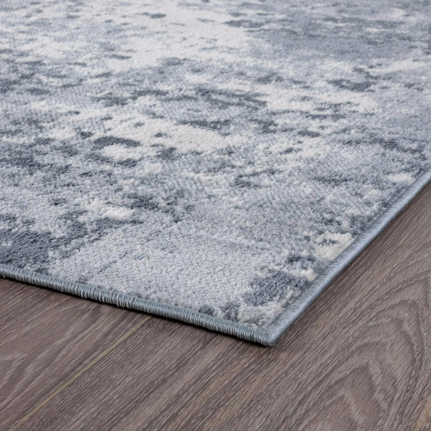 Bliss Rugs Modern Contemporary Abstract Area Rug, Indoor Rugs for Living Room, Dining Room, Bedroom | Gray, 5' x 7' (5'3''x7'3'') - Image 4