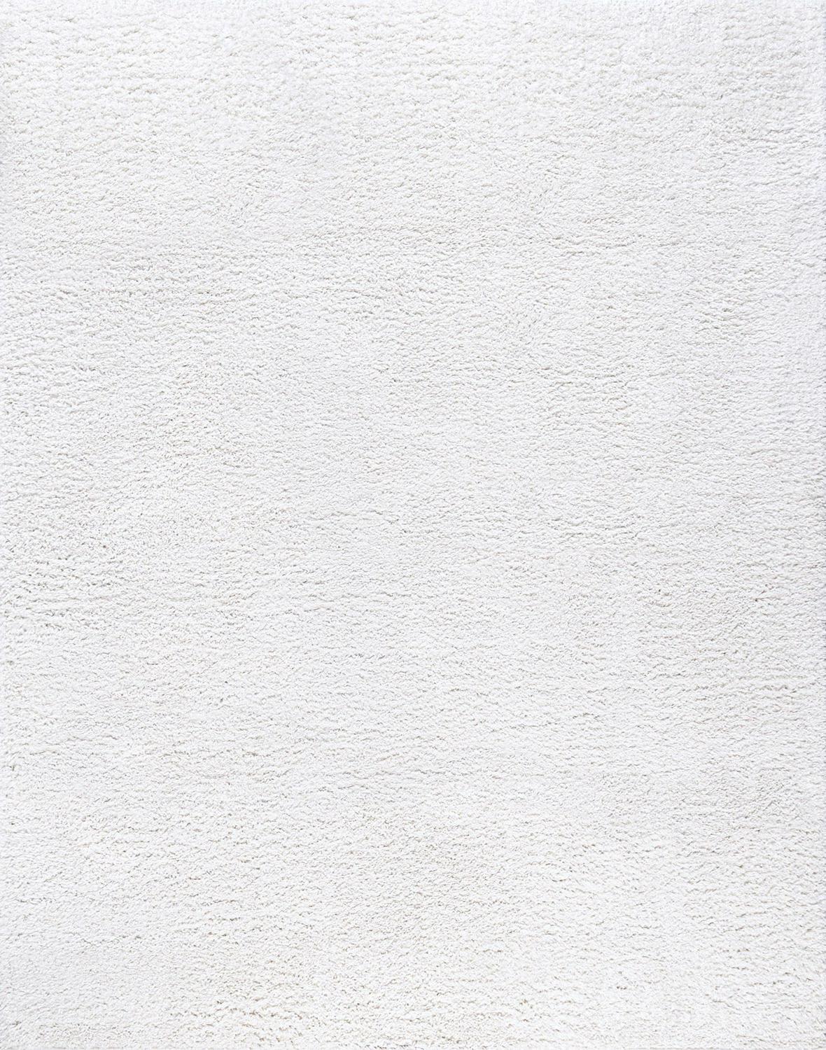 Bliss Rugs Transitional Solid Color 5'3'' x 7'3'' White Polypropylene Indoor Area Rug, 5'3'' x 7'3'' - Image 2