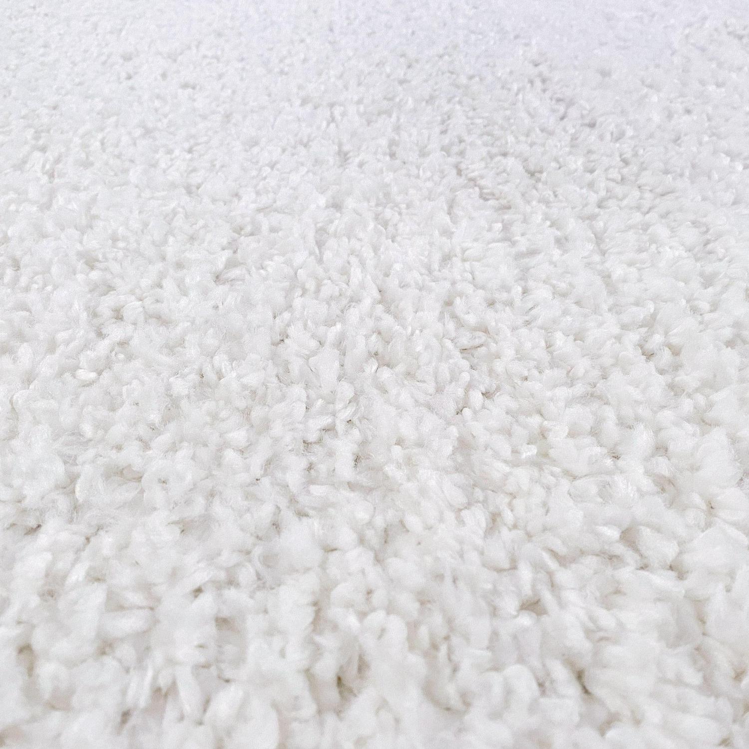 Bliss Rugs Transitional Solid Color 5'3'' x 7'3'' White Polypropylene Indoor Area Rug, 5'3'' x 7'3'' - Image 9