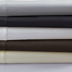 600 Thread Count Cotton 6-Piece Deep-Pocket Sheet Set - King Chocolate