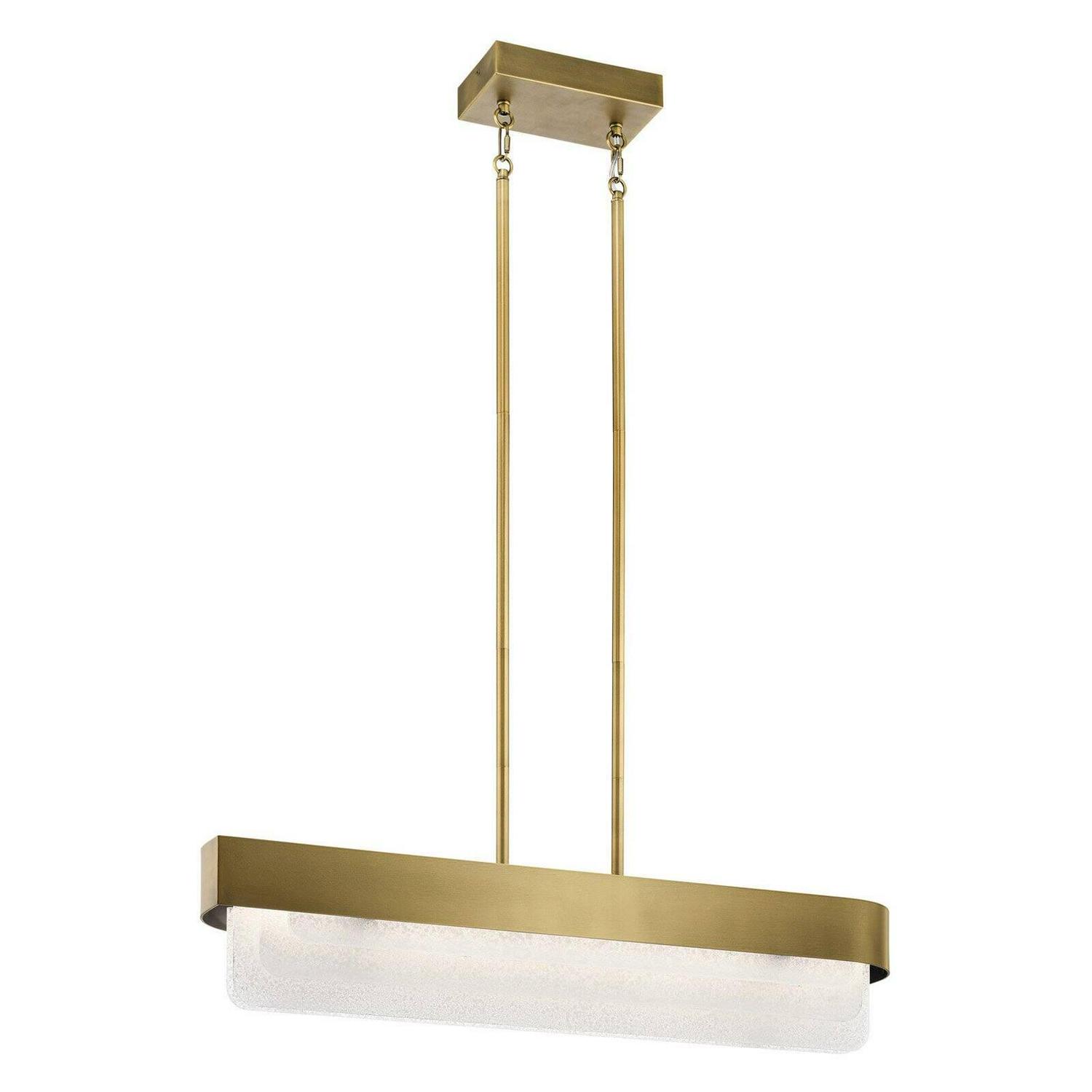 44160NBRLED Kichler Lighting Serene - 64W 2 LED Linear Chandelier In Contemporary Style-7.25 Inches Tall and 6 Inches Wide