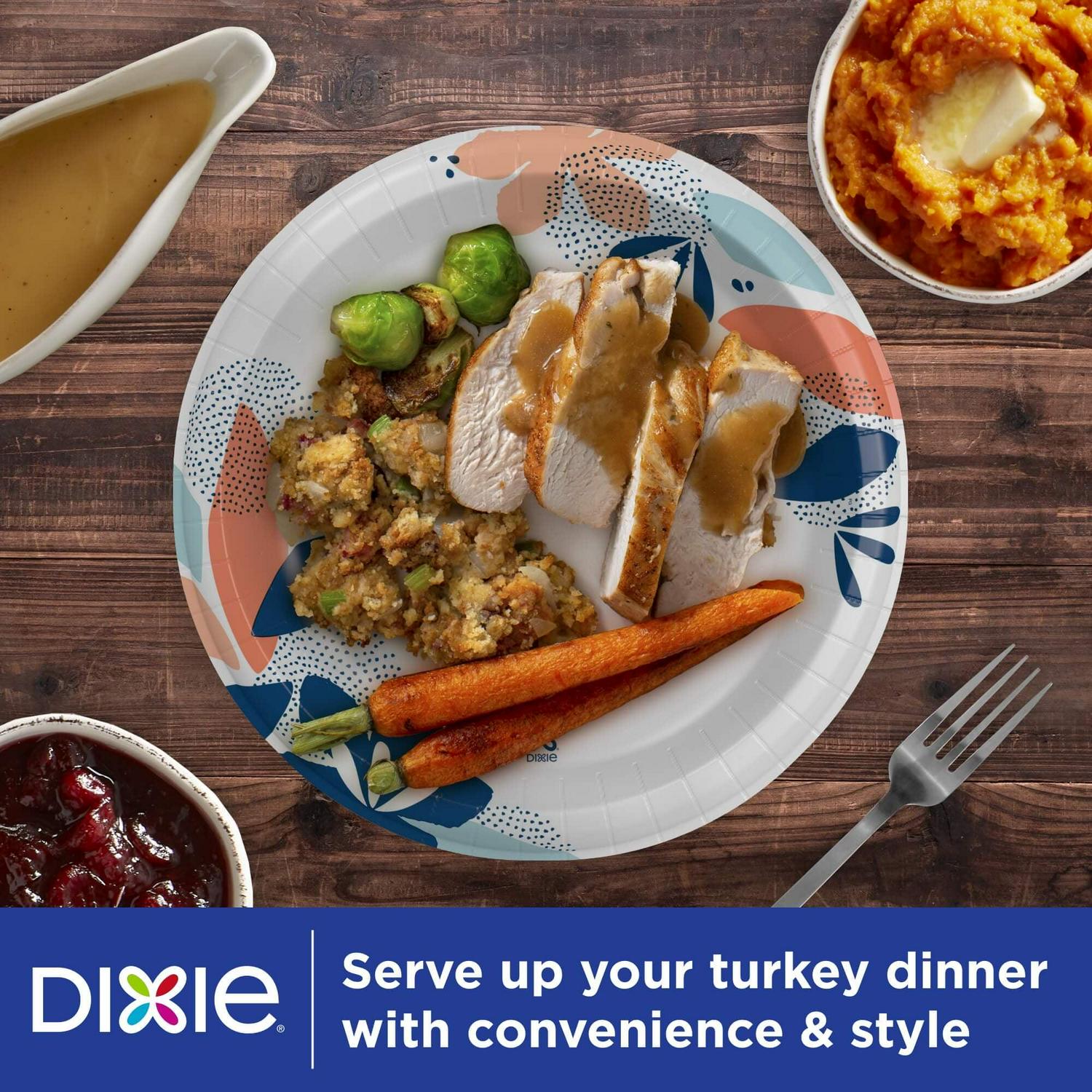 (6 pack) Dixie Everyday Disposable Paper Plates, 10", Multi-Color, 210 Count - Image 15