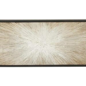 71" x 20" Radial Starburst Framed Wall Art with Black Frame, by DecMode