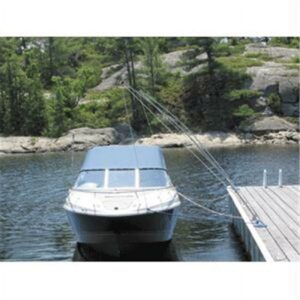 Dock Edge Mooring Whip 8-Feet with Lines and Hardware, 2500-Pound