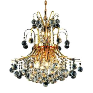 8001 Toureg Collection Chandelier 19"D X 23"H - Light: 10 - Gold Finish - Royal Cut Crystals