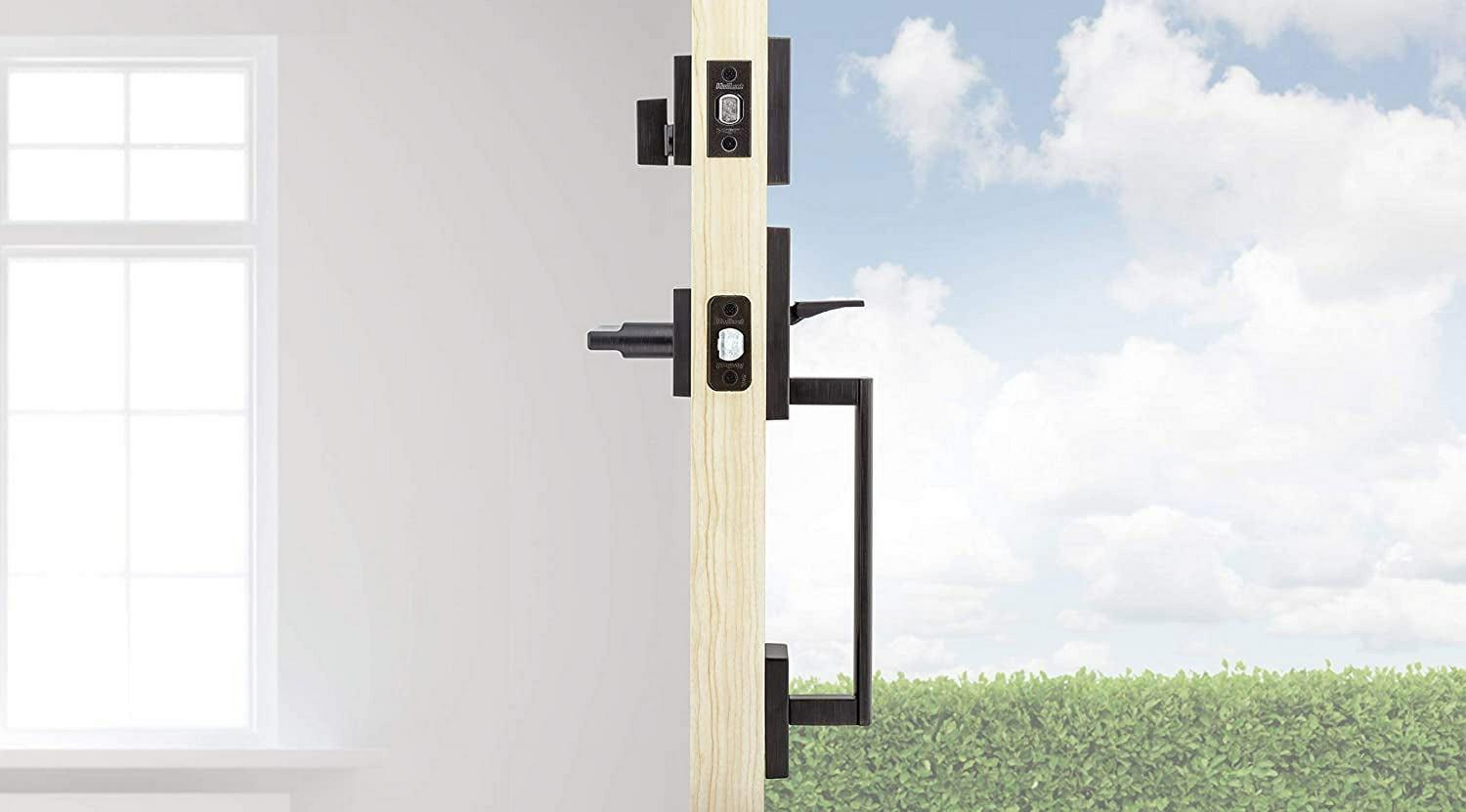 Kwikset 818SCExHFL, Matte Black CP San Clemente Handleset with Halifax - Image 5