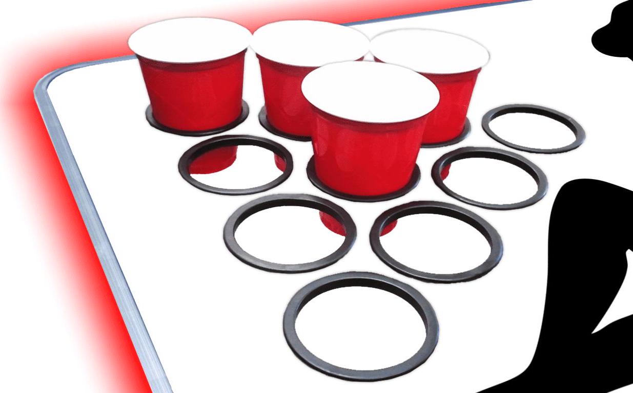 8-Foot Professional Beer Pong Table w/ Cup Holes & LED Glow Lights - Trucker Girl Edition - Image 4