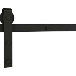 928 72" 2 piece Classic Interior Barn Door Kit - Matte Black