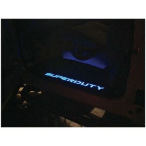 99-14 Ford Super Duty Crew Cab 2-Door/4-Door Billet Alum Door Sill/Kick Plate Black Finish