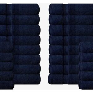 A1HC 100% Organic Cotton Towels 700 GSM Plush Feather Touch Quick Dry Hand Towel, Pack of 24 GOTS Certified, Oeko-Tex Green Certified, Organic Cotton Hand Towel, 20"X30"