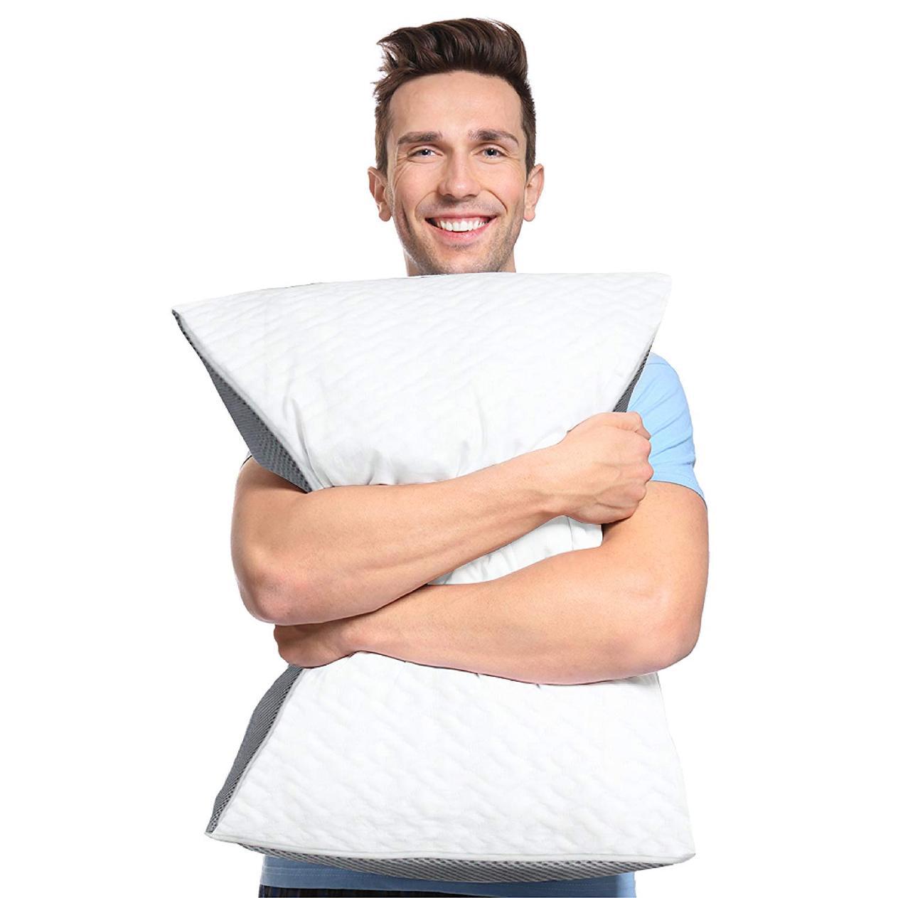 A1HC Gusset Shredded Memory Foam Cooling Pillow, Standard (20"X26") - Image 6