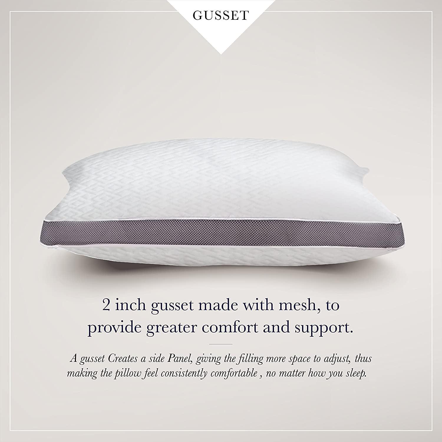 A1HC Gusset Shredded Memory Foam Cooling Pillow, Standard (20"X26") - Image 3