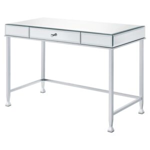 ACME Canine Writing Desk in Mirrored and Chrome