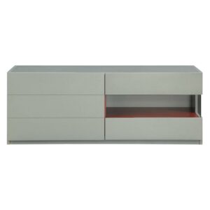 Acme Console Table in Gray Finish 90170