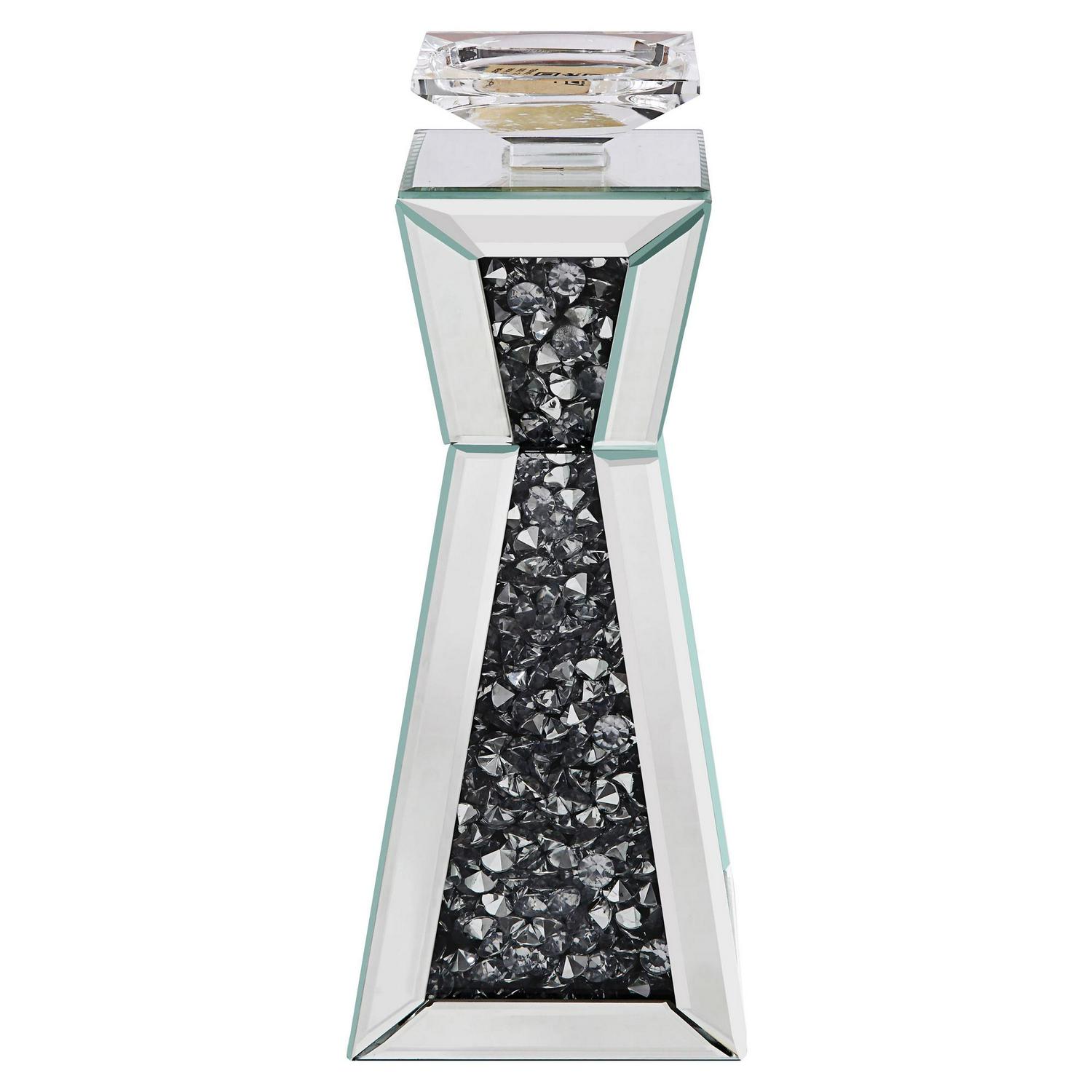 ACME Noralie Accent Candleholder in Mirrored and Faux Stones - Image 2