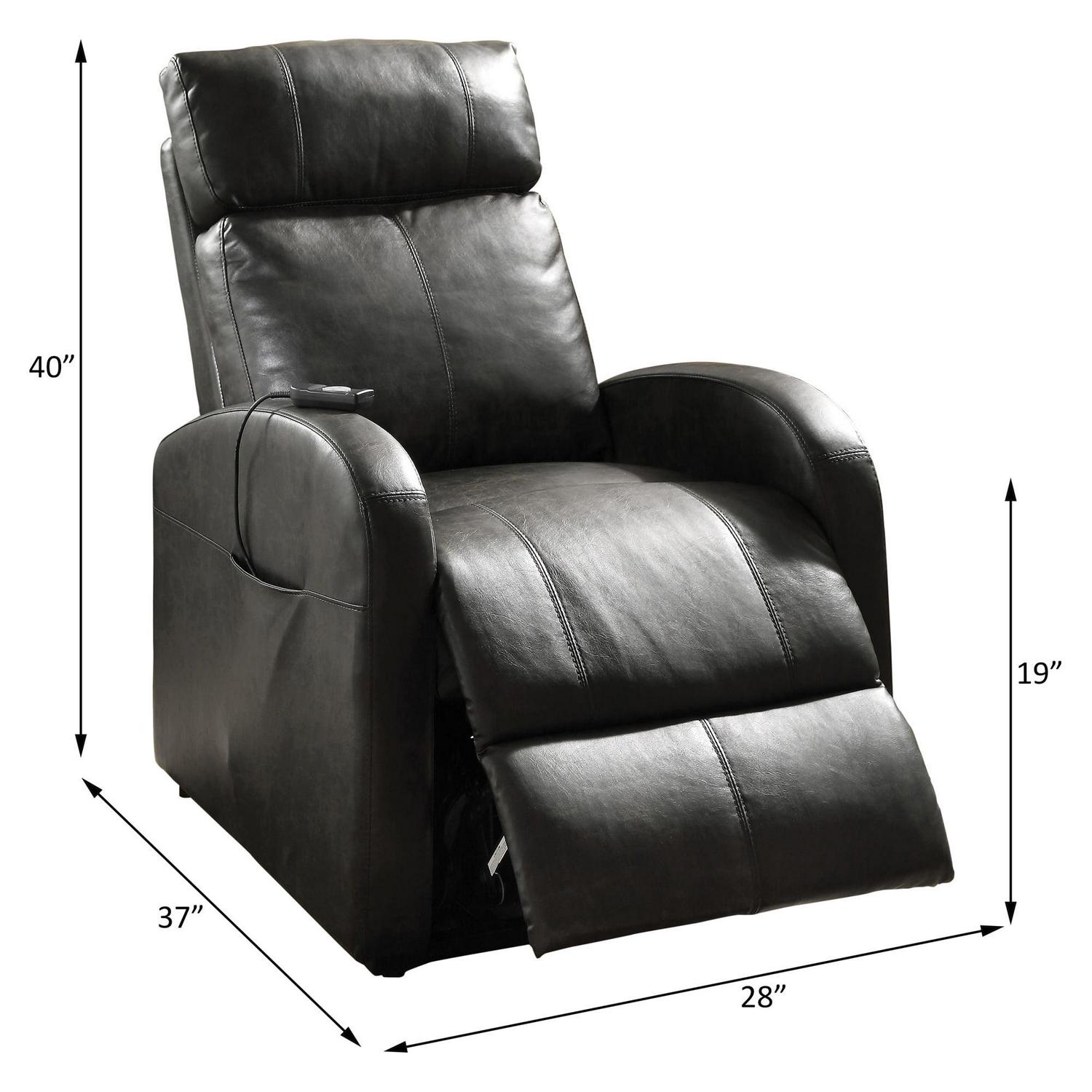 ACME Ricardo Recliner with Power Lift in Brown - Image 3