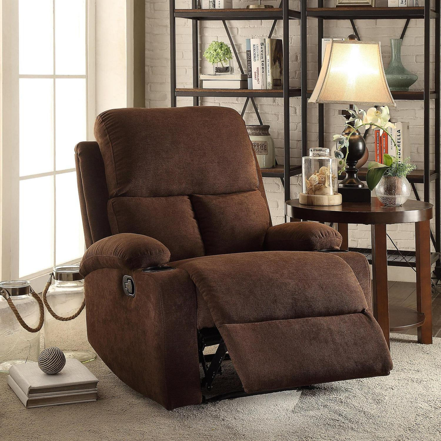 ACME Rosia Upholstery Motion Recliner in Chocolate - Image 2
