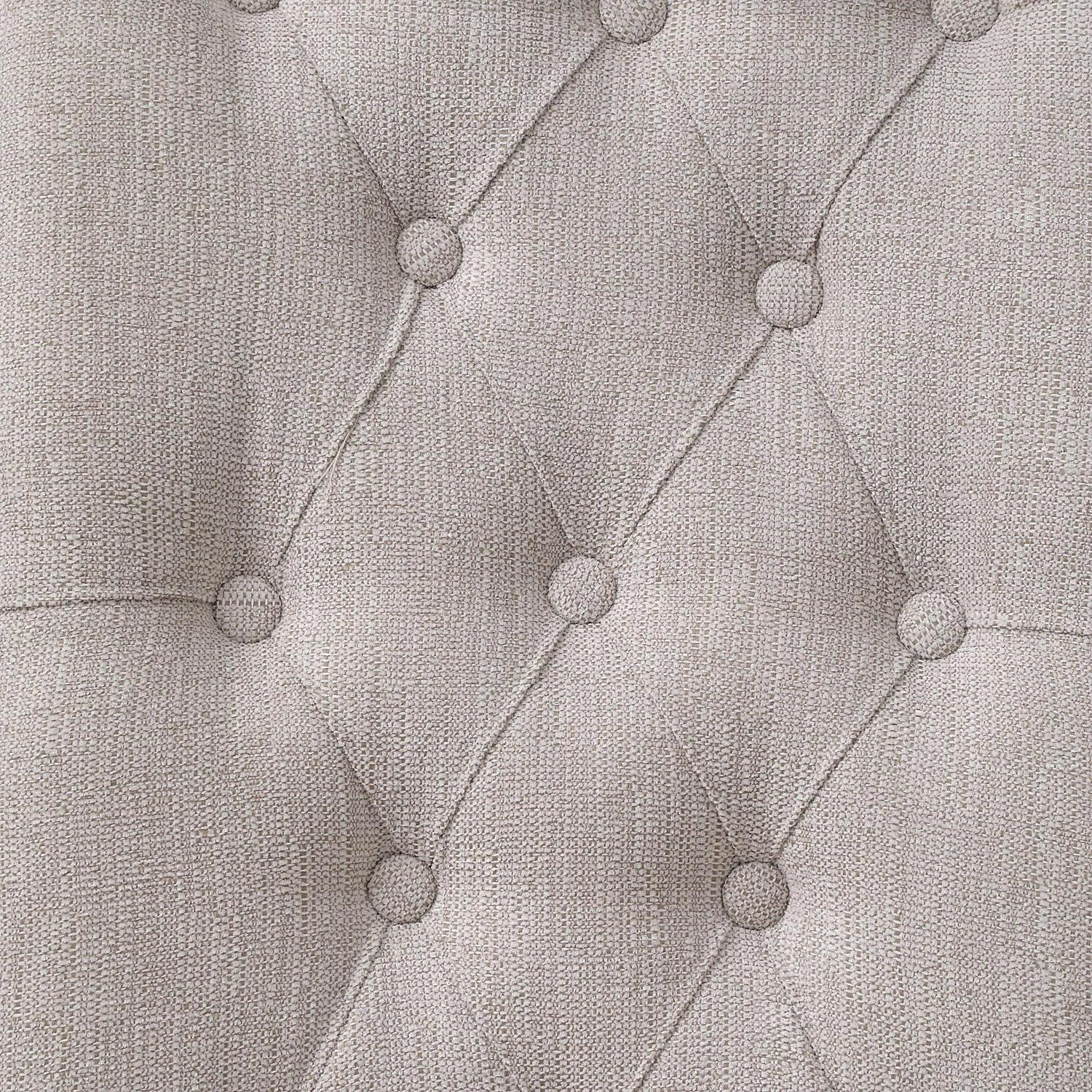 ACME Yabeina Side Chair in Beige and Gray (Set of 2) - Image 9