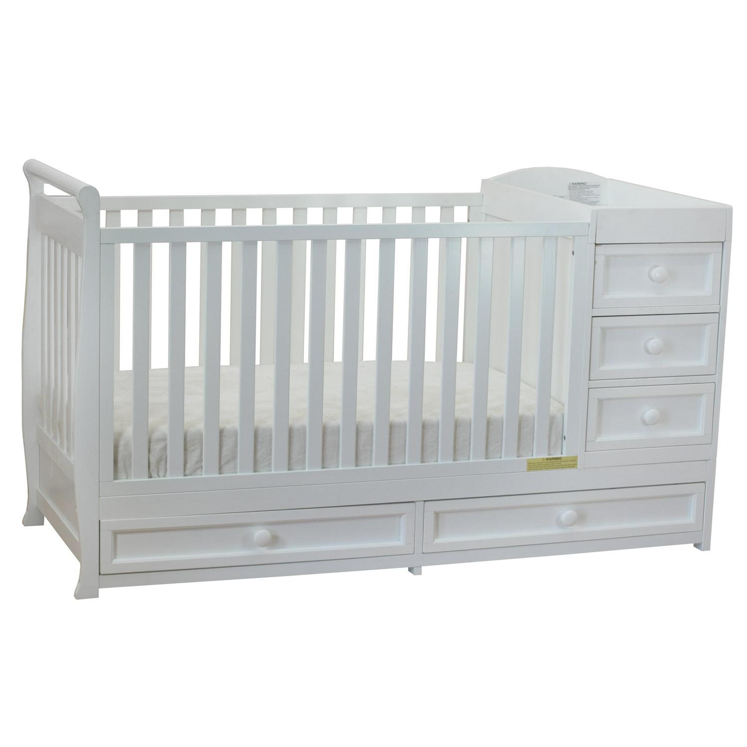 AFG Baby Furniture Daphne 2-in-1 Convertible Crib and Changer White - Image 4
