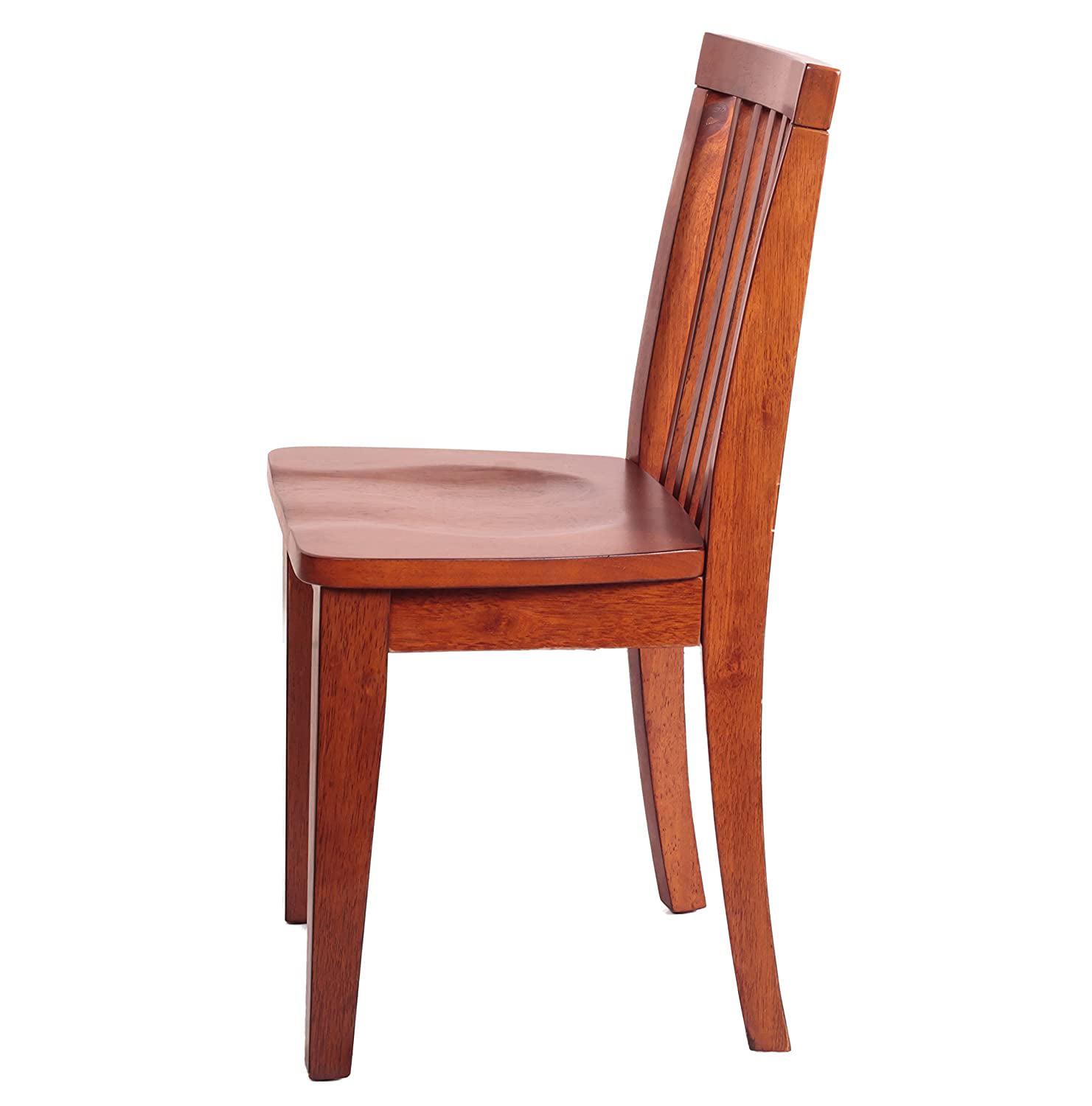 AFG Newton Wooden Kids Table and 2 Contoured Chairs Set, Mahogany - Image 5