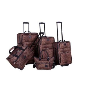 AF 5P Luggage Set Leopard