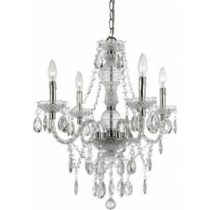 AF Lighting Naples Four Light Mini Chandelier- Clear